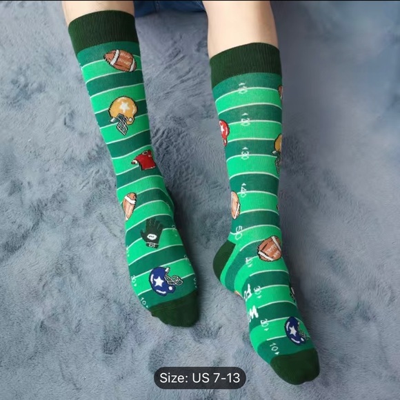 3 Pairs Men's Football Socks Cozy & Comfy  Size 7-13 - Picture 4 of 6